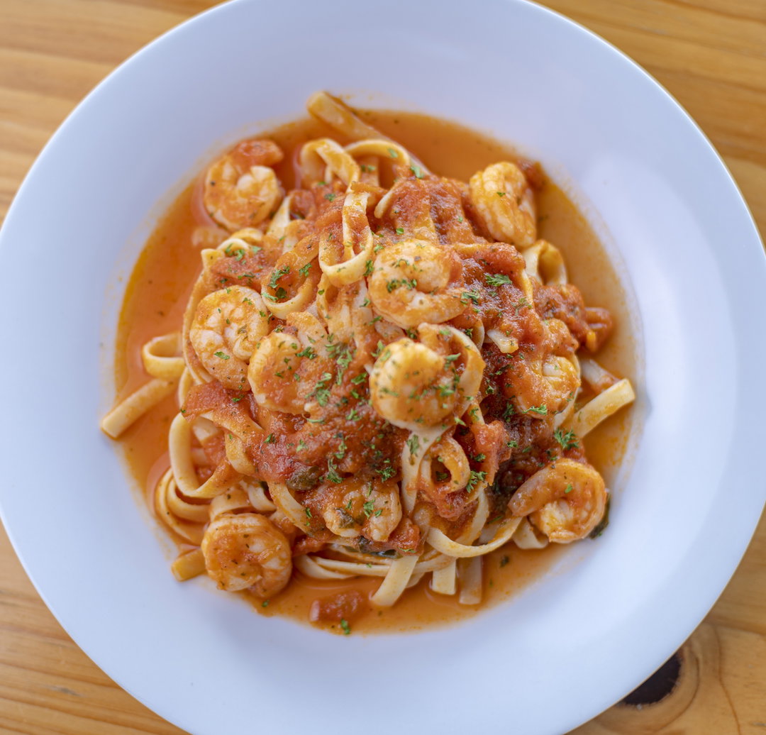 Camarones en Salsa Pomodoro