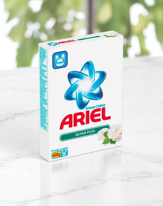 Хокка/Порошок Ariel 400г руч Белая роза_2