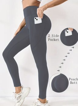 High Waist Yoga Pants - MEDIUM