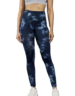 High Waisted Tie-Dye Print Athletic Leggings - size MEDIUM