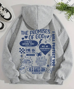 Women's Inspirational Quote Hoodie - GREY