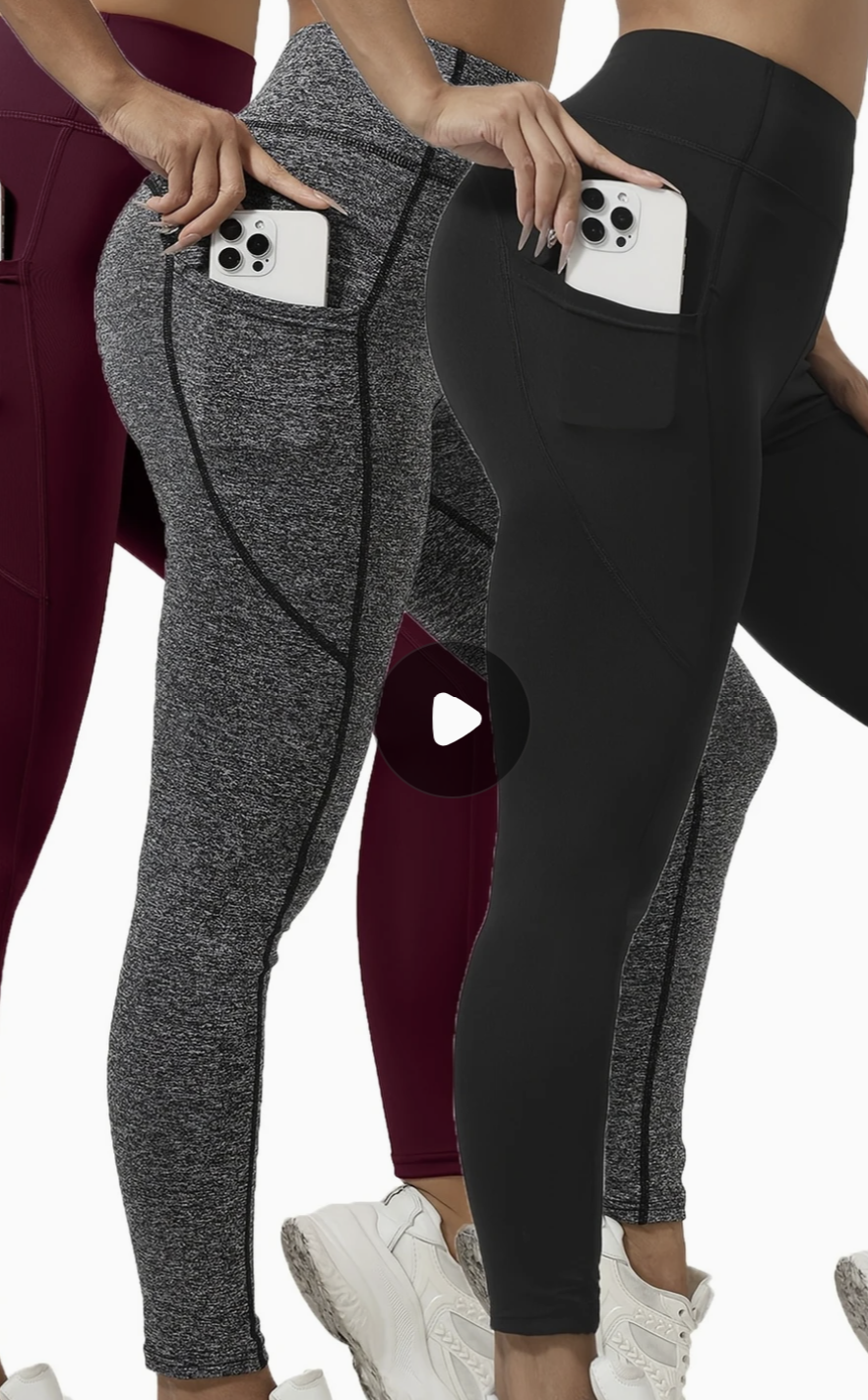 High Waist Yoga Pants - MEDIUM_0