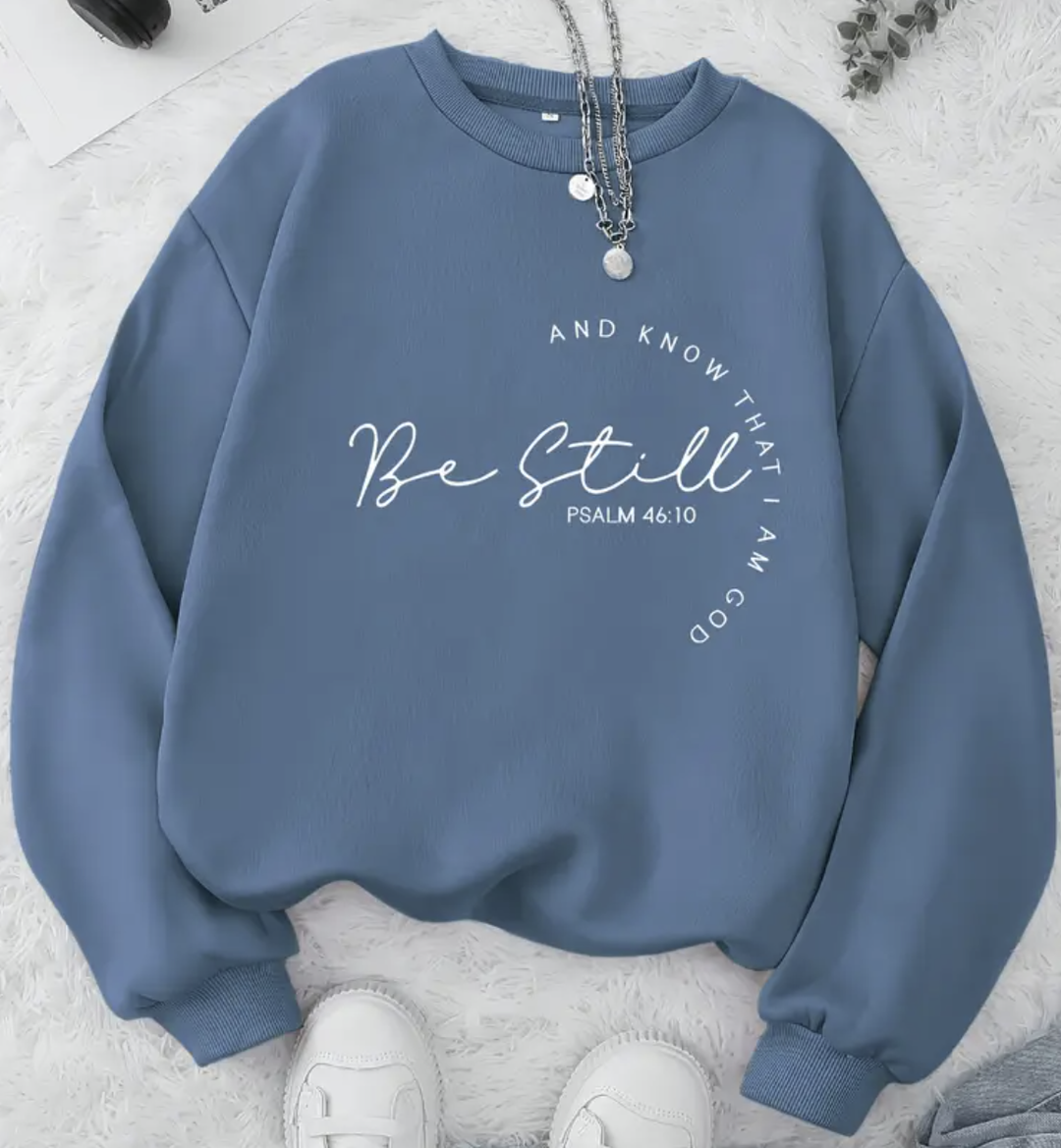 Women's Inspirational Quote Hoodie - Blue
