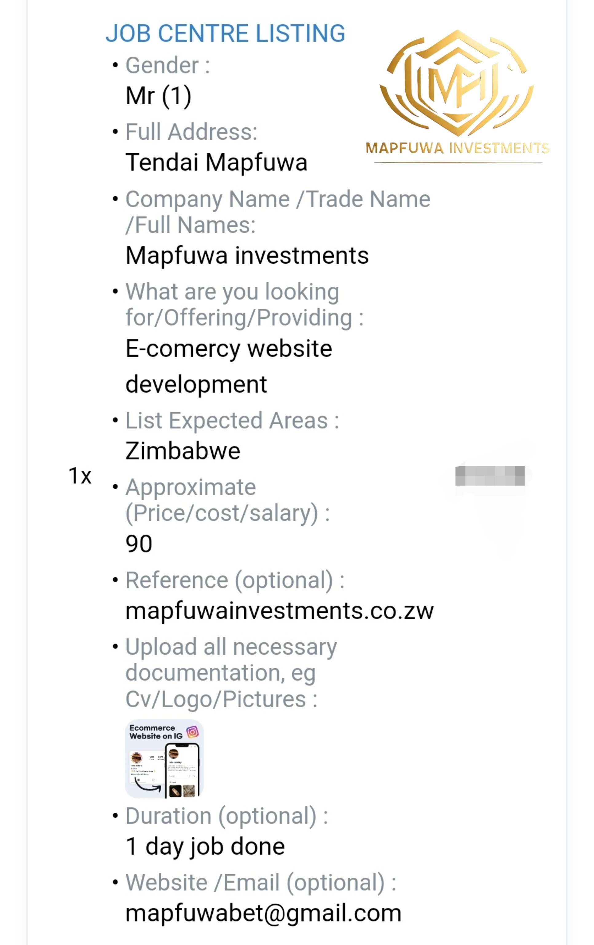 E-comercy website developer _1