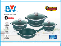 7 PCS BOWEN GRANITE COOKWARE