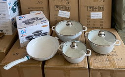 7 PCS BOWEN GRANITE COOKWARE