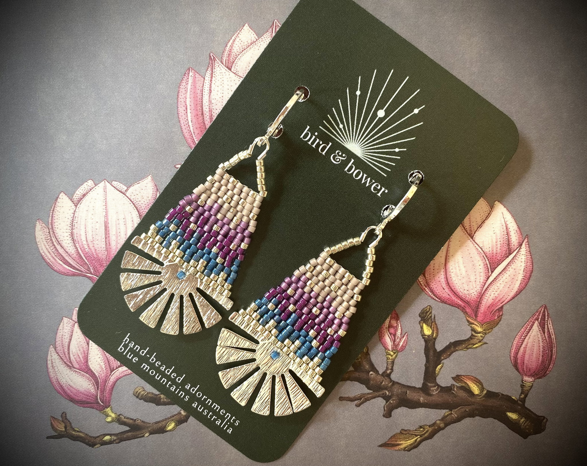 Silver Inca Moonrise Earrings _0
