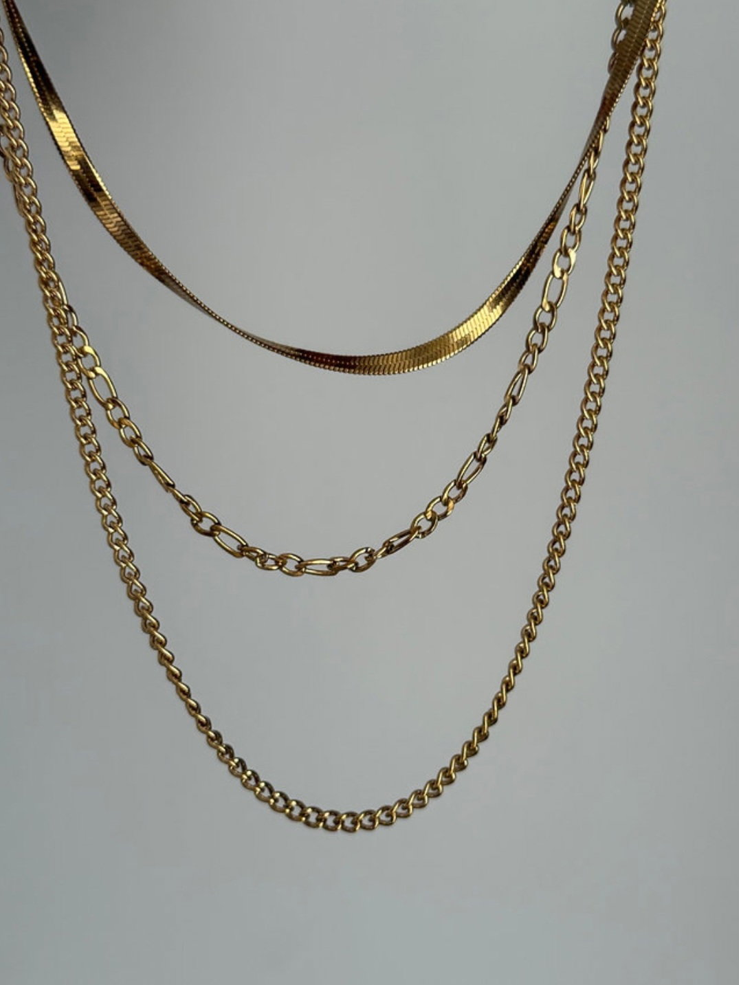 Layered Chain Set - Gold_1