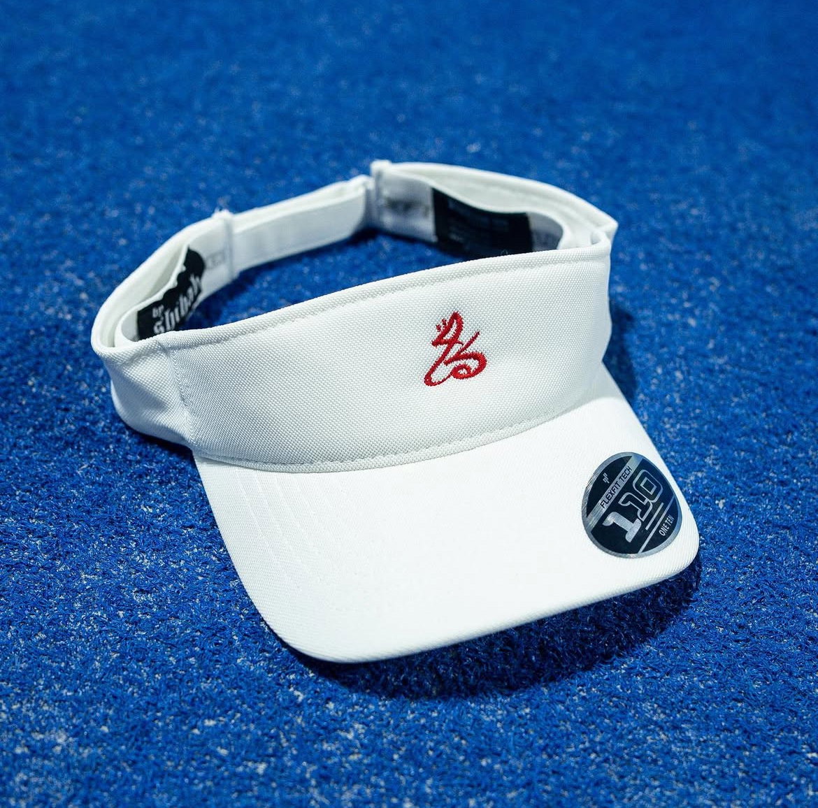 كُمّة Flexfit ℗ Visor (WHITE/RED)_0