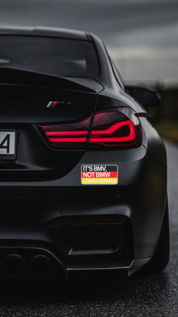 Bmw Car Decal It’s Bmv Not Bmw – Funny Euro Car Sticker for German Car Lovers, Bmw Sticker, Weatherproof Vinyl Decal for Car Window