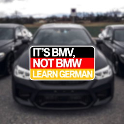 Bmw Car Decal It’s Bmv Not Bmw – Funny Euro Car Sticker for German Car Lovers, Bmw Sticker, Weatherproof Vinyl Decal for Car Window
