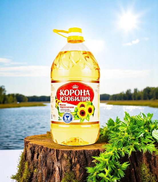 Равгани тазашуда (Масло подсол). Корона изобилия рафин. 3л_0