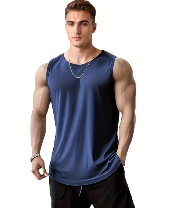 Quick-Dry TankTops for Men - Navy