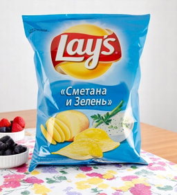 (Чипсы) Lays 70-80 г. сметана ва кабудӣ