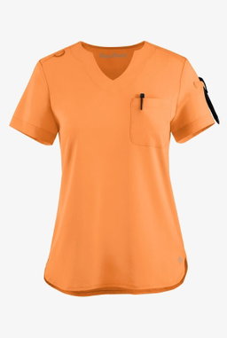 Apricot Crush Easy Stretch Scrub Top
