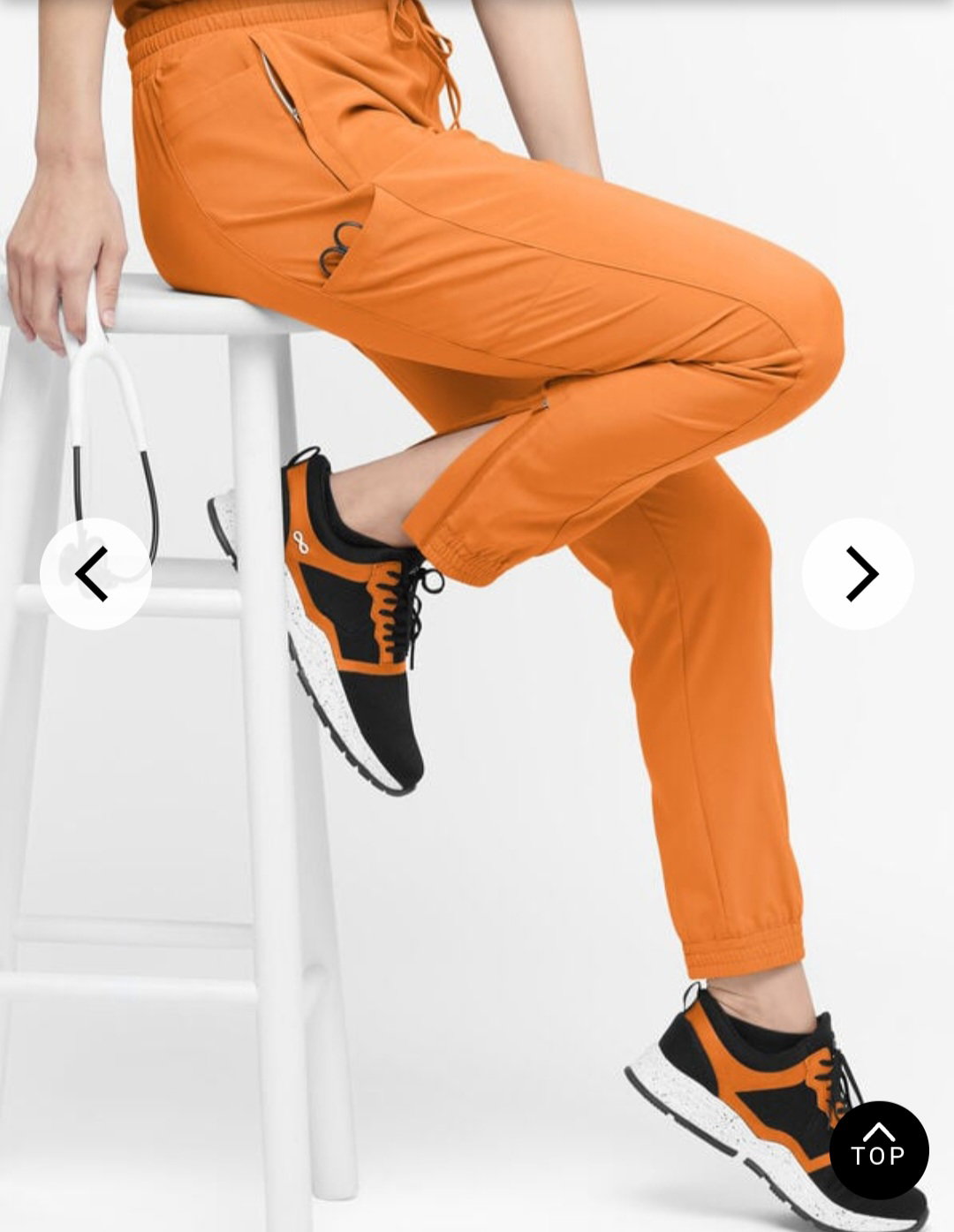 Apricot Crush Easy Stretch Jogger Scrub Pant