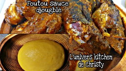 Sauce djoungblé+foutou banane - L'IVOIRIENNE 