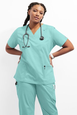 Butter-Soft Stretch Jogger Scrub Set (Sea Frost)