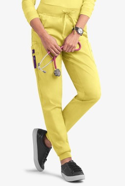 Lemon Butter-Soft 5 Pocket Cargo Jogger Scrub Pant