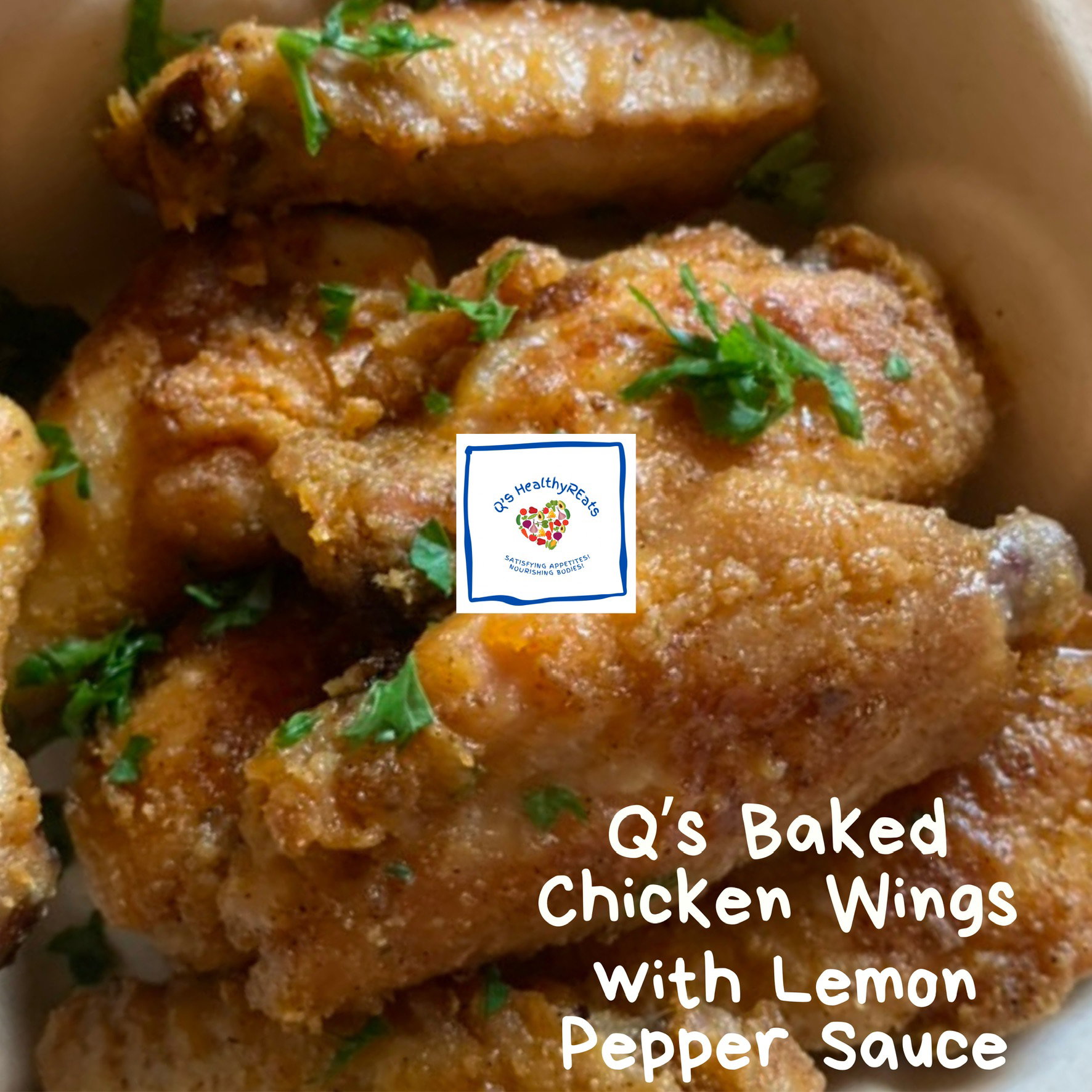 Q's Baked Chicken Wings with Lemon Pepper Sauce_0
