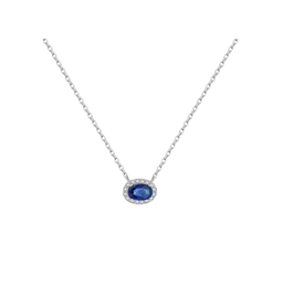 Silver oval necklaces