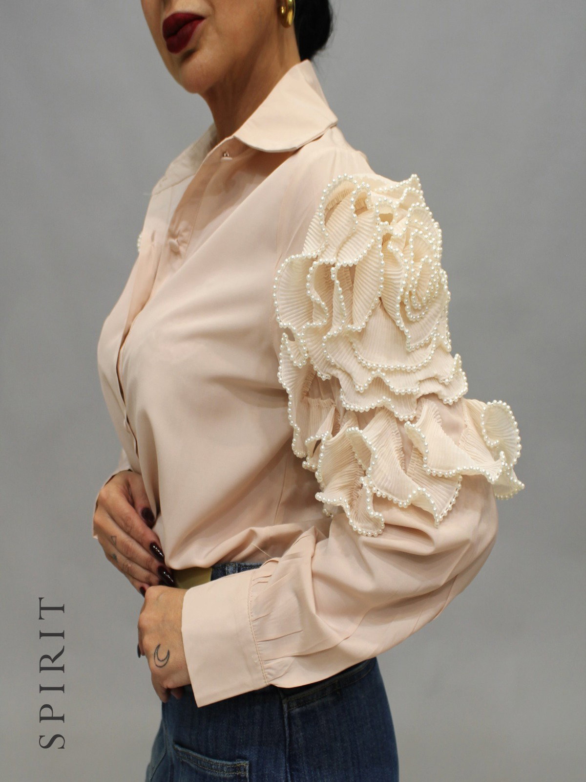 Camisa formal con botones delanteros_3