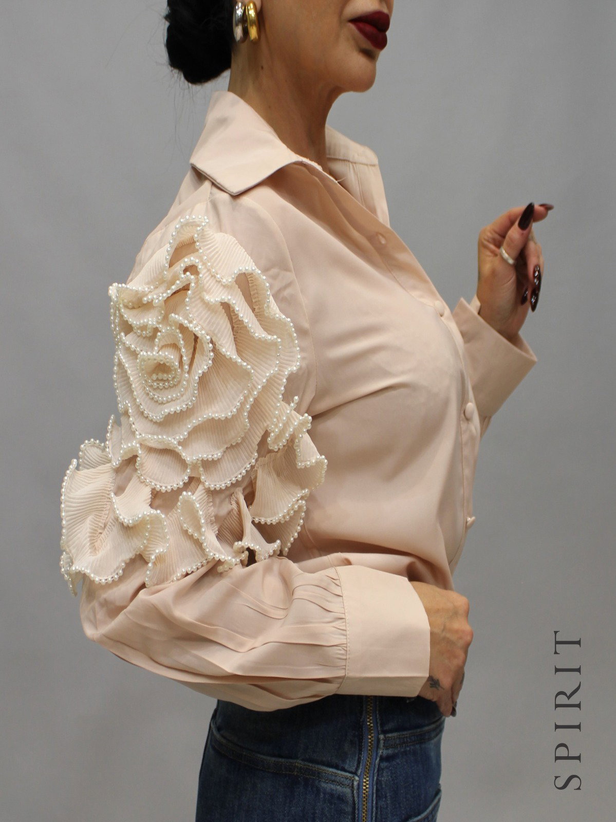 Camisa formal con botones delanteros_1