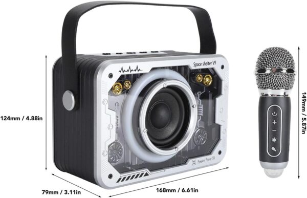 SPACE CAPSULE L203 V9 SPEAKER 2 MIC - WHITE_1