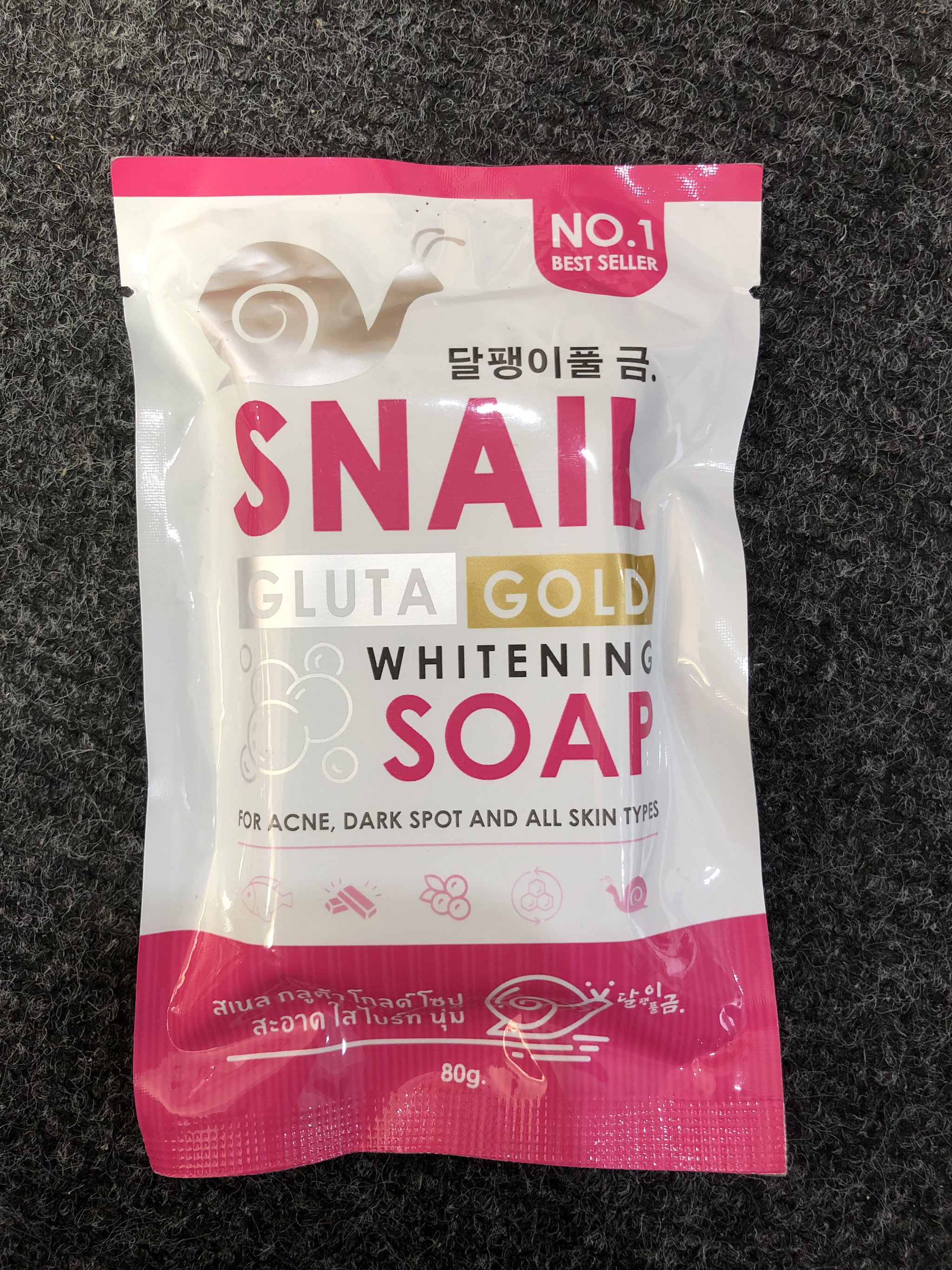 Snail Gluta Gold Whitening Soap_0
