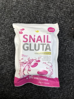 Snail Gluta Collagen Gold x20 whitening Soap