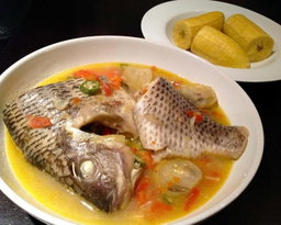 plat de bouillon de carpe
