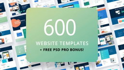 🚀 600 Templates de Sites Web à Personnaliser + Bonus PSD Pro Offerts !