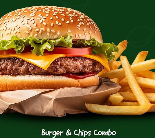 CHEESE BURGER + CHIPS COMBO