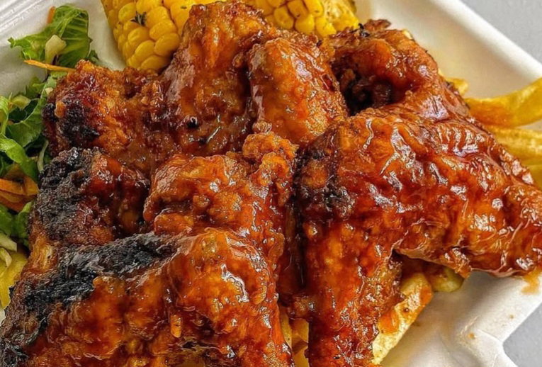 Portion of Smokey Wings