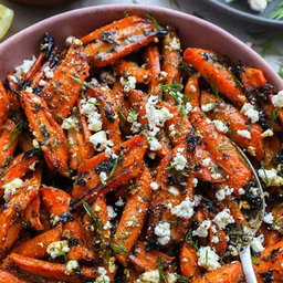 Roasted carrot feta 