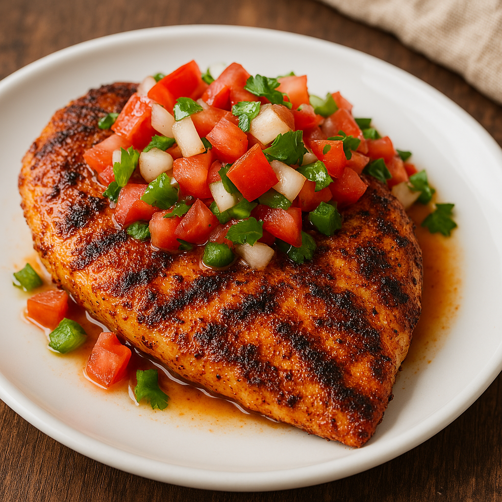 Grilled  cajun chicken breast