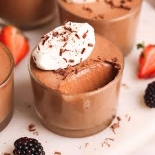 Dark chocolate mousse 