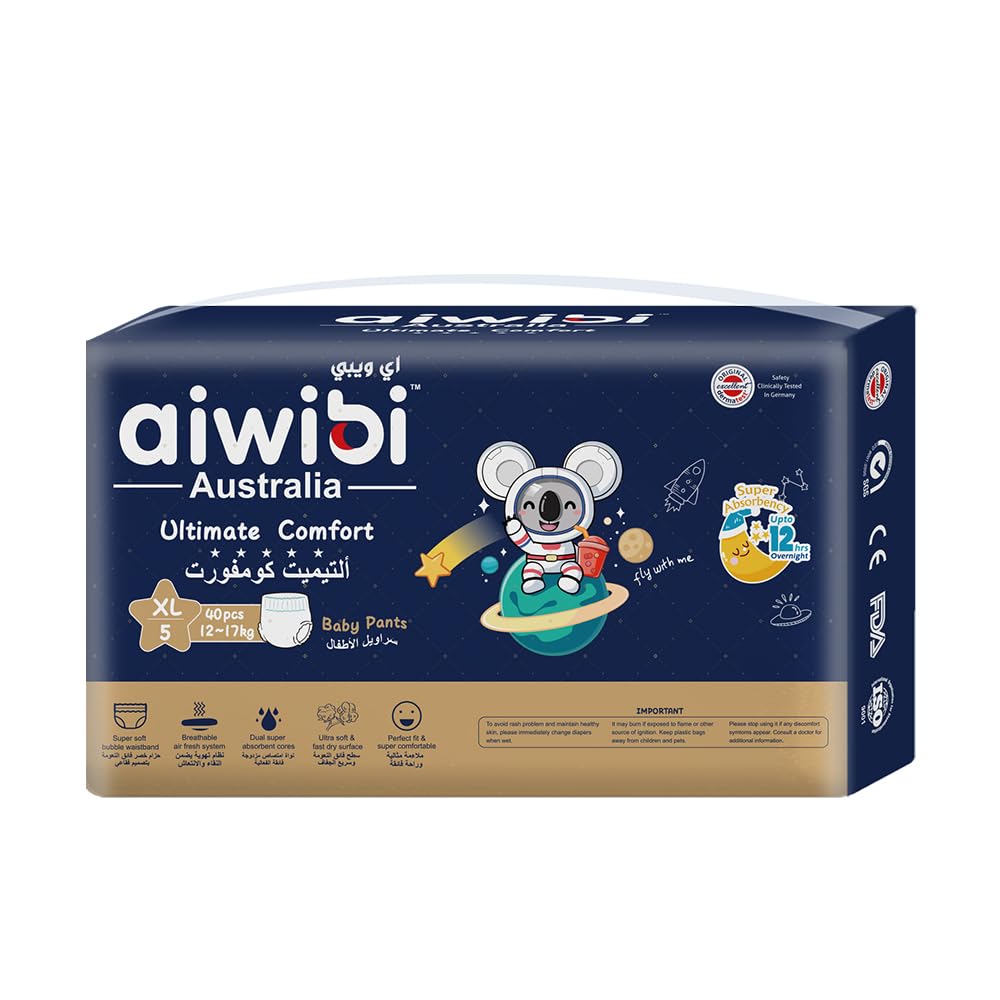 Couche AIWIBI Ultimate Confort XL Taille 5 (12 à 17kgs) 40 unités _0