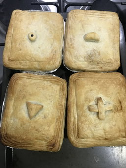 Beef & Onion Pot Pie (Half Moon Symbol)