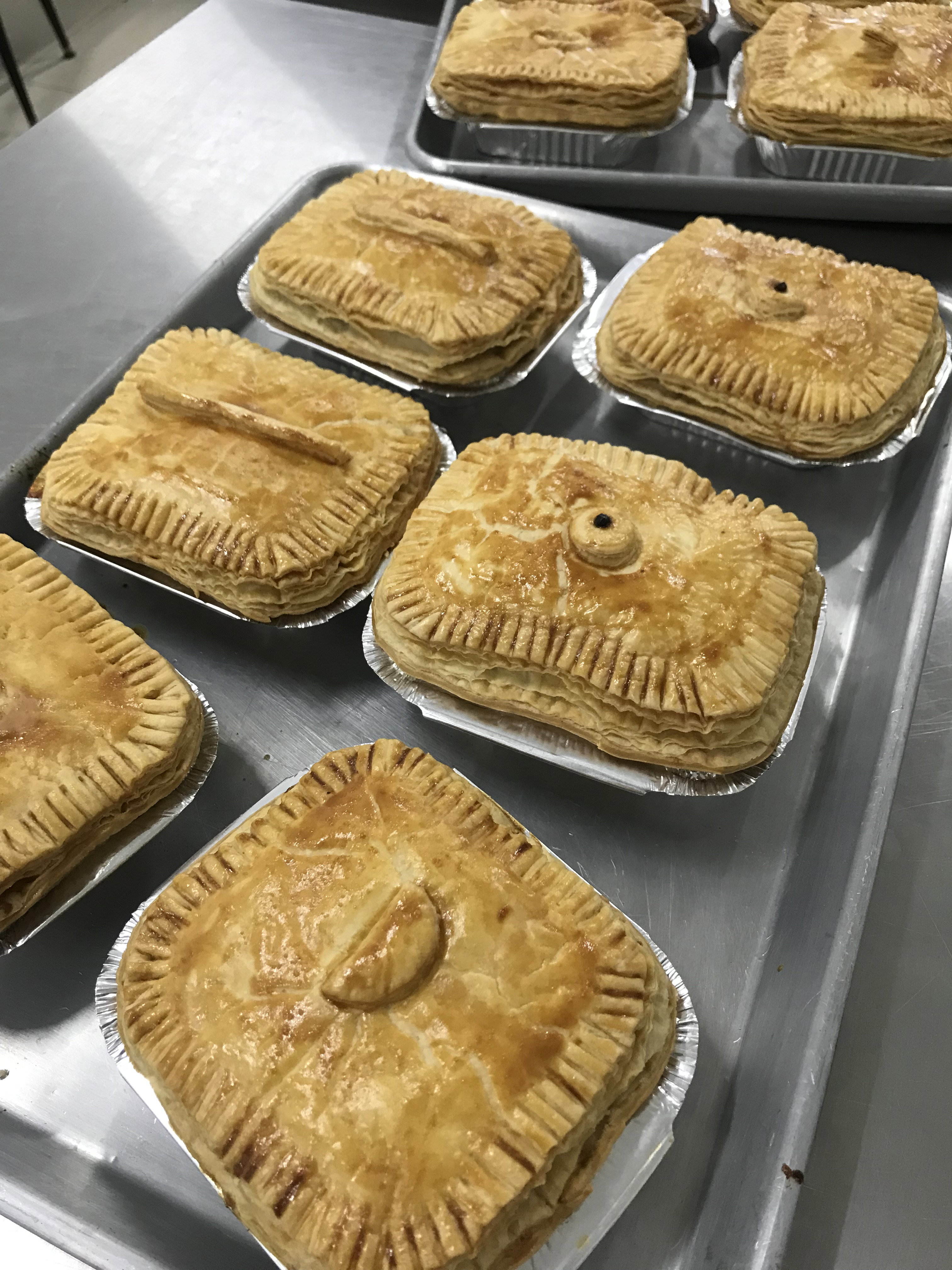 Beef Curry Pot Pie (A Plus Symbol)