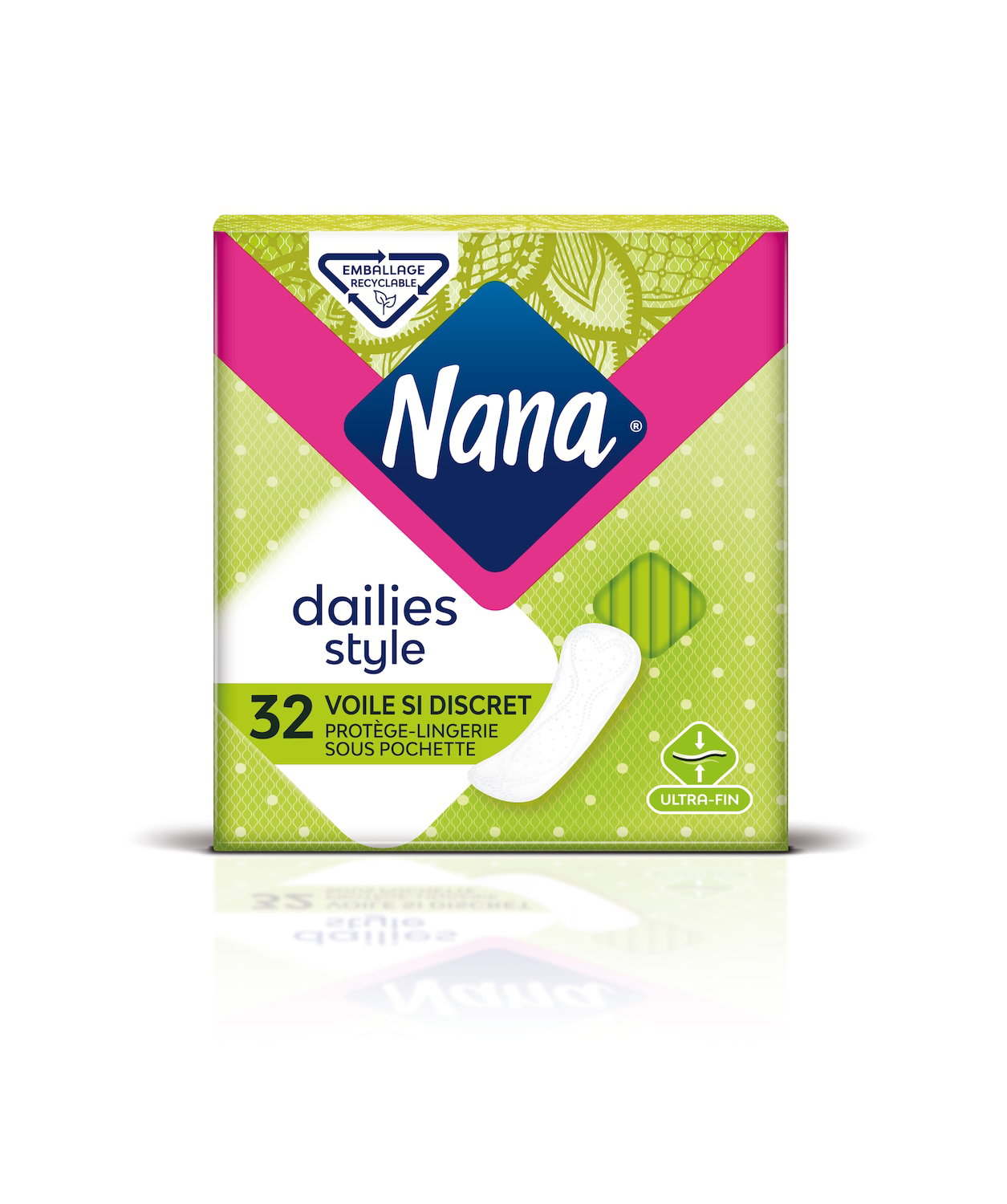 Nana Protège-slip Dailies Style Voile Si Discret Boîte de 32