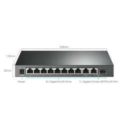 TP LINKTL-SG1210MPE 10-PORT GIGABIT EASY SMART SWITC WIT 8-PORT POE+