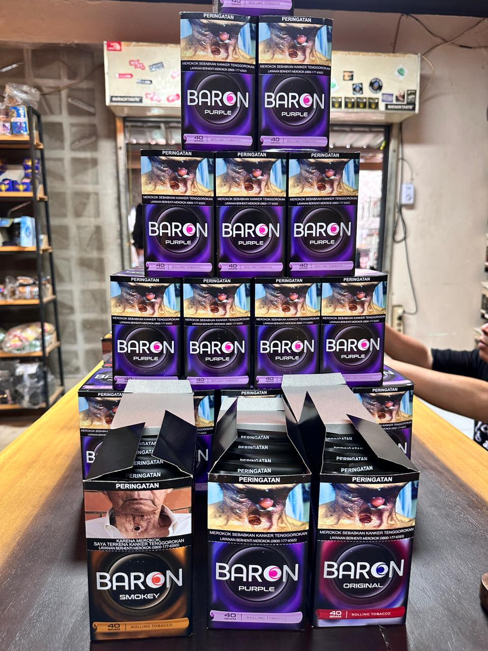 NEW BARON 40gr (1pak isi 5pcs) (DARI PABRIK ROKO AROMA)_0
