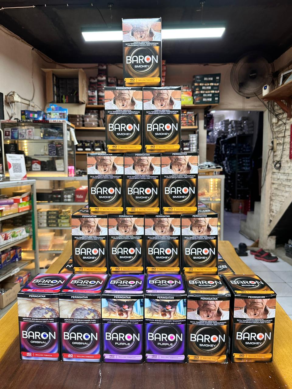NEW BARON 40gr (1pak isi 5pcs) (DARI PABRIK ROKO AROMA)_1