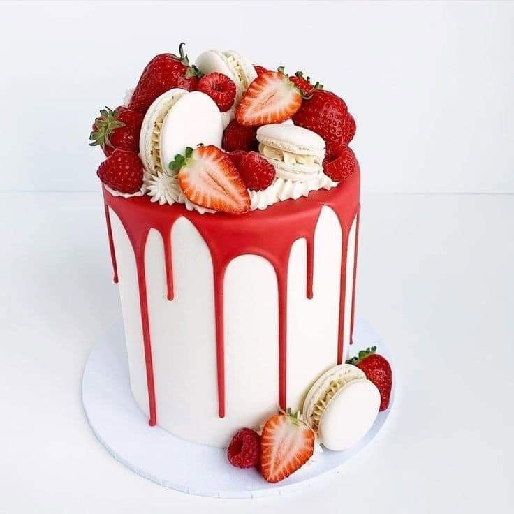 6 inches 3 layer Decadent Whipped cream Cake _1