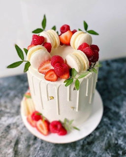 6 inches 3 layer Decadent Whipped cream Cake 