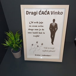 Šaljivi personalizirani gravirani okvir