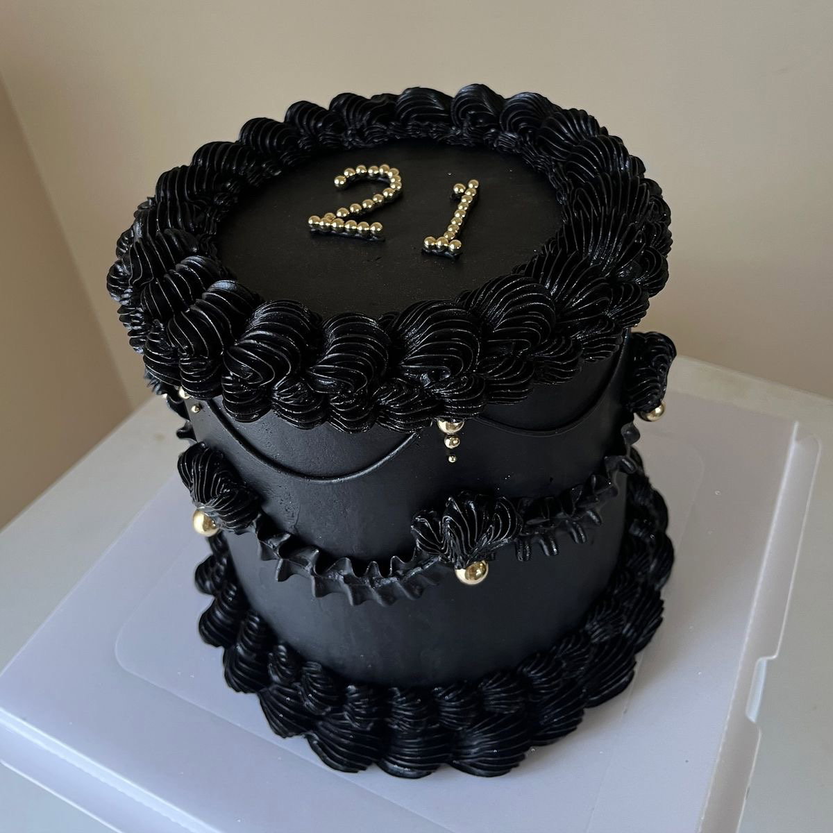 8 inches 3 layer Decadent Whipped cream Cake  _3
