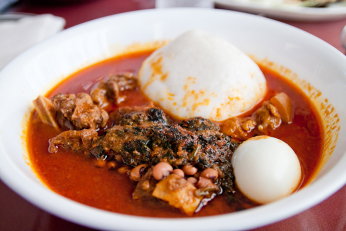 Sauce tomate au mouton avec agbéli