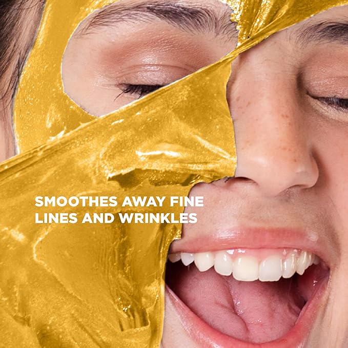 Skin Republic Gold Peel-Off Face Mask. Smoothes Skin And Helps Visibly Reduce Wrinkles. Made in Korea. 3 Pack_5